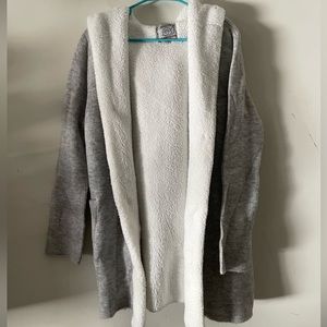 Women Snails and Cinnamon Extra Cozy Fleece Lined Cardigan Size XL